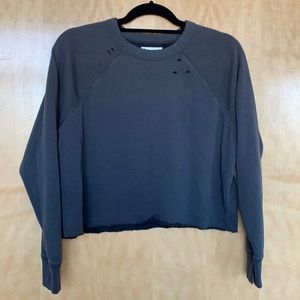 Aerie Soft Distressed Crewneck Sweatshirt